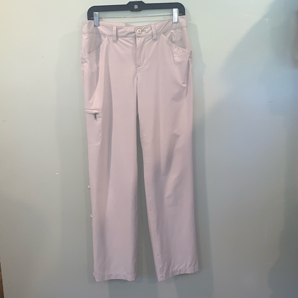 Eddie Bauer Lightweight Polyester Khaki Hiking Pants Women’s Size 8 - Picture 1 of 8